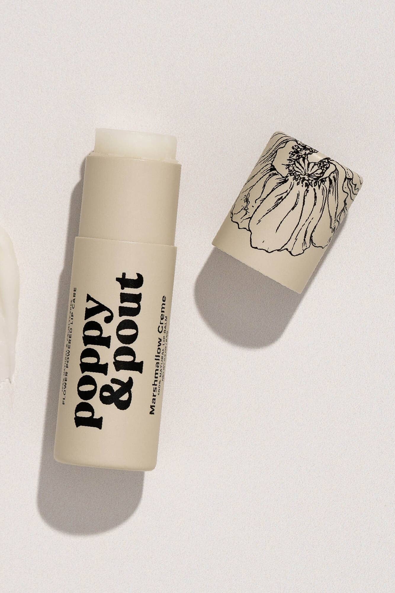 Poppy & Pout Lip Balm, Marshmallow Creme by Dear Lucy