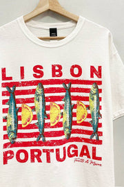 Lisbon Portugal Graphic Tee by Dear Lucy