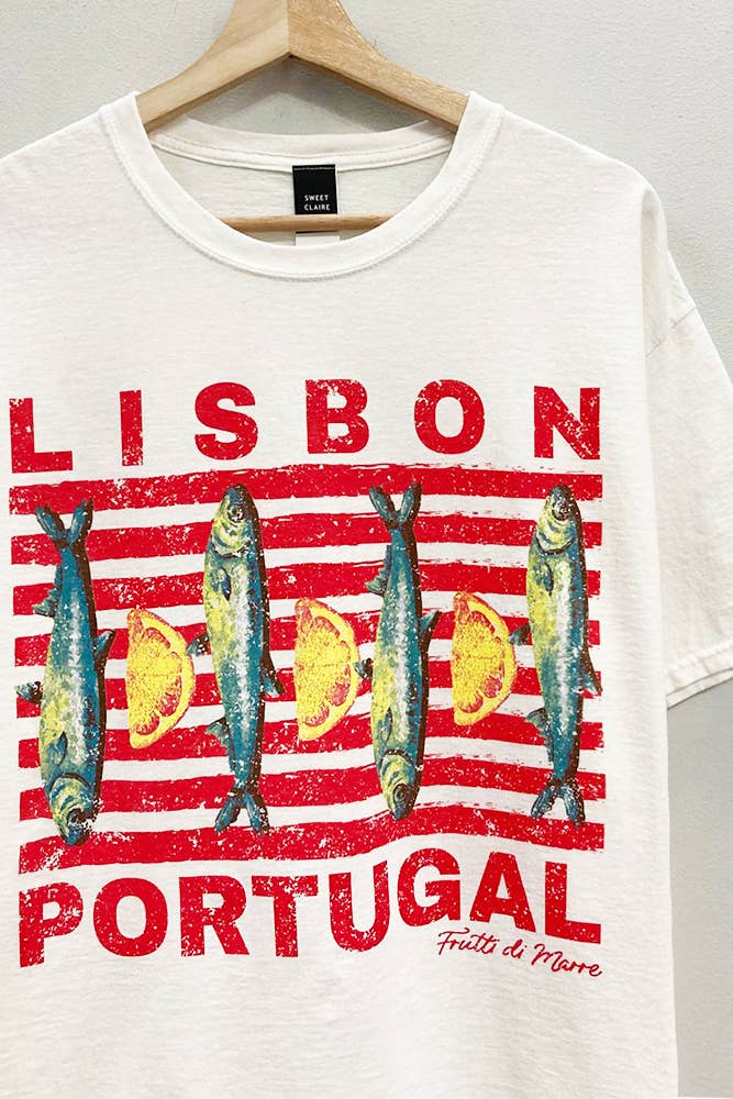 Lisbon Portugal Graphic Tee by Dear Lucy