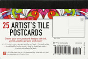 Art Center Artist's Postcard Blank Tiles Booklet of 25 by Homeportonline