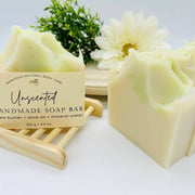 Handmade Soap Bar - Cold Process Vegan - Unscented by Homeportonline