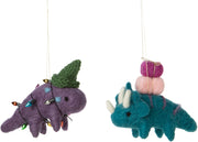Holiday - Assorted Felt Christmas Dinosaur by Homeportonline