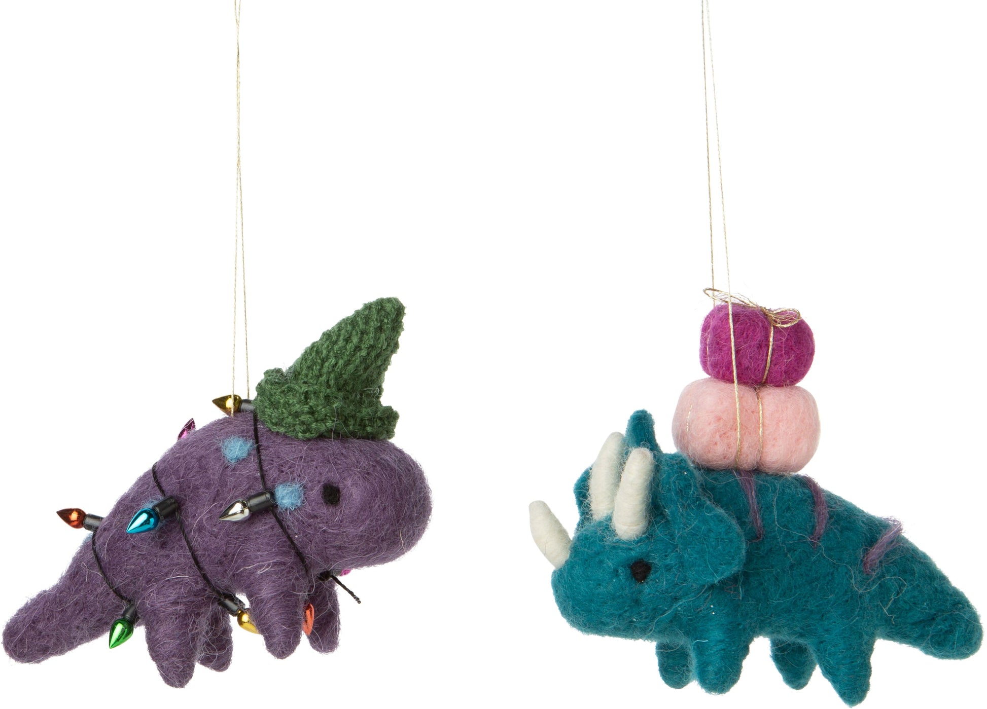 Holiday - Assorted Felt Christmas Dinosaur by Homeportonline