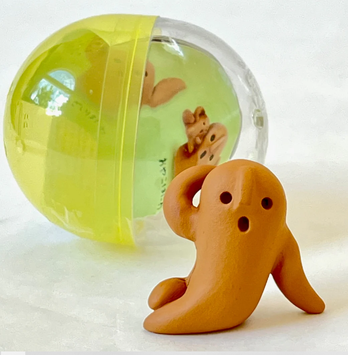 Gashapon Capsule Teen & Up Haniwa Clay Mascot Figurine (Sold As An Individual Capsule) by Homeportonline