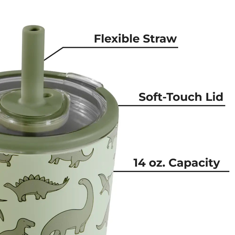 HydroJug 14 OZ Spill-Free Tumbler | Dinosaur