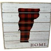 Perfect Pallet Petite Sign  - Buffalo Plaid Vermont
