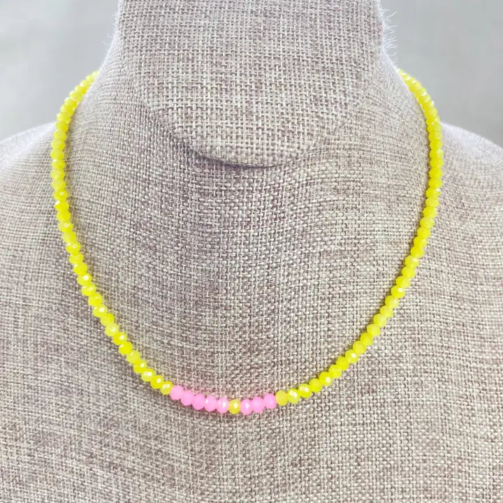 Crystal Beaded Delicate Necklace