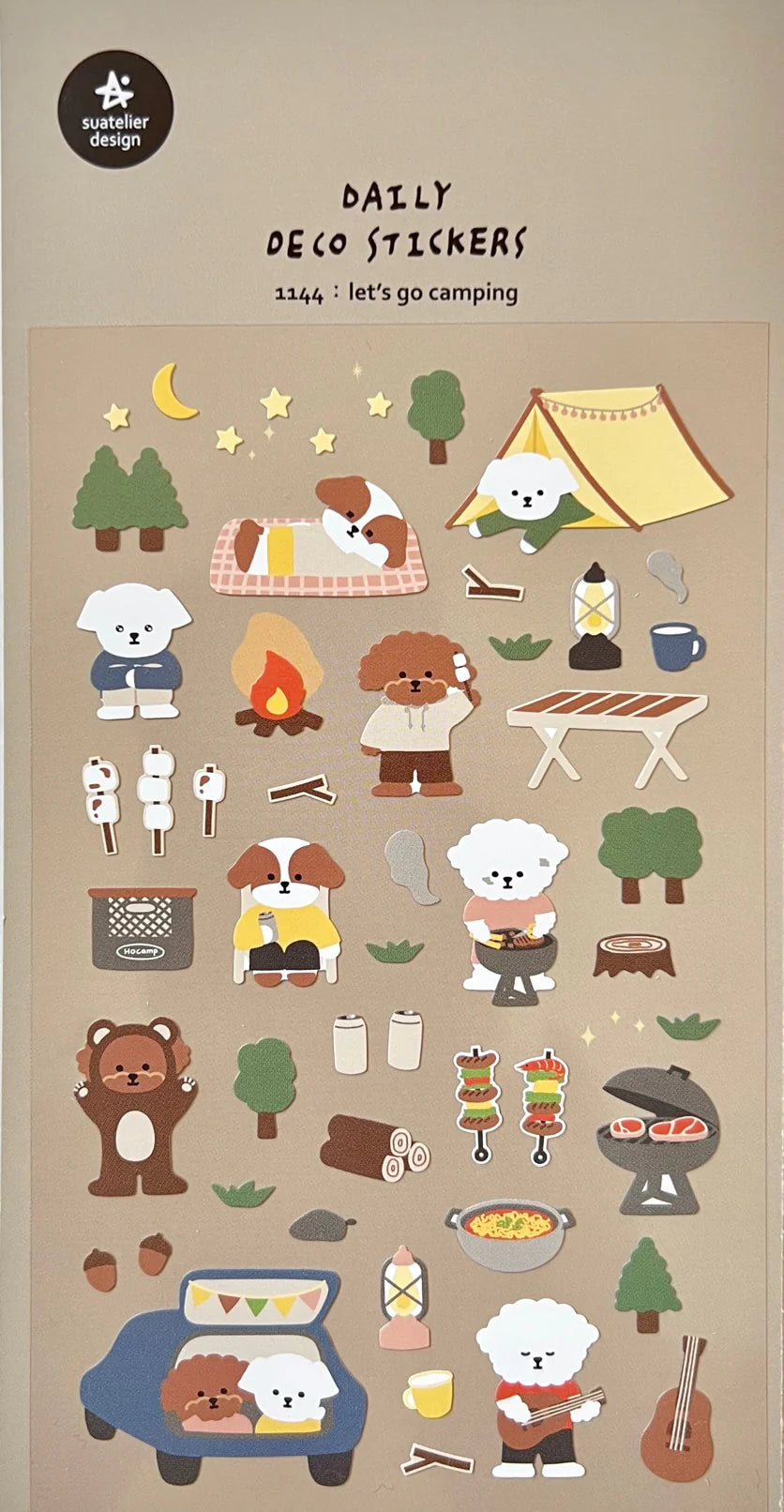 Stickers Let's Go Camping by Homeportonline