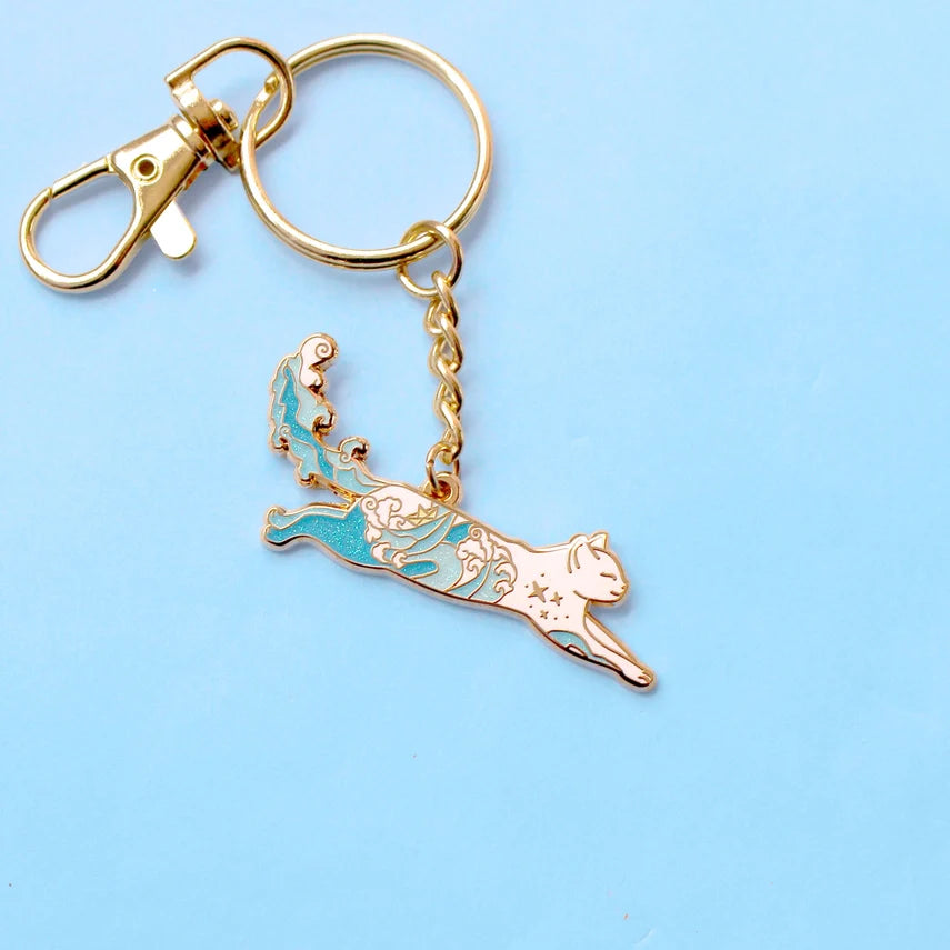 Glitter Punk Enamel Key Chains