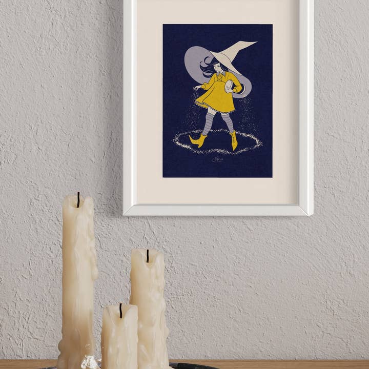 Salty Witch Art Print | Protection Circle |