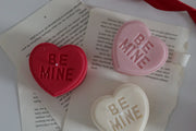 Sale!Be mine - Heart candle, Valentines gift