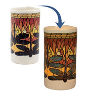 Dragonfly Heat Changing Tealight Holder - Magically Changes When the Candle is Lit