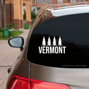 Vermont Trees Vinyl Window Sticker Decal by Wild Lark