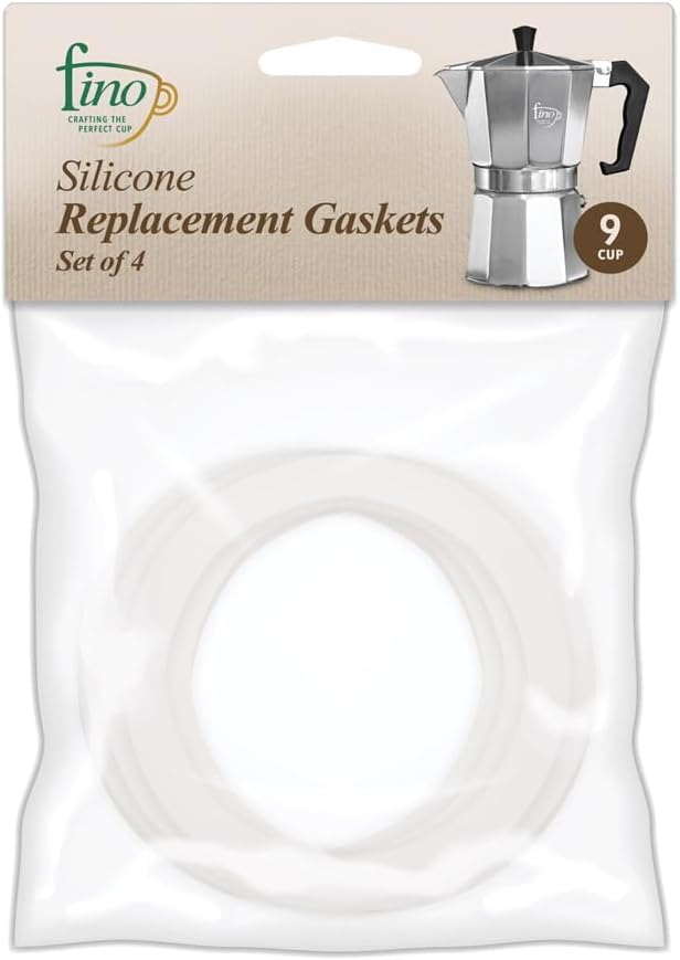 Coffee Accessory - Universal Stovetop Espresso Gasket 9cup Pack of 4 by Homeportonline