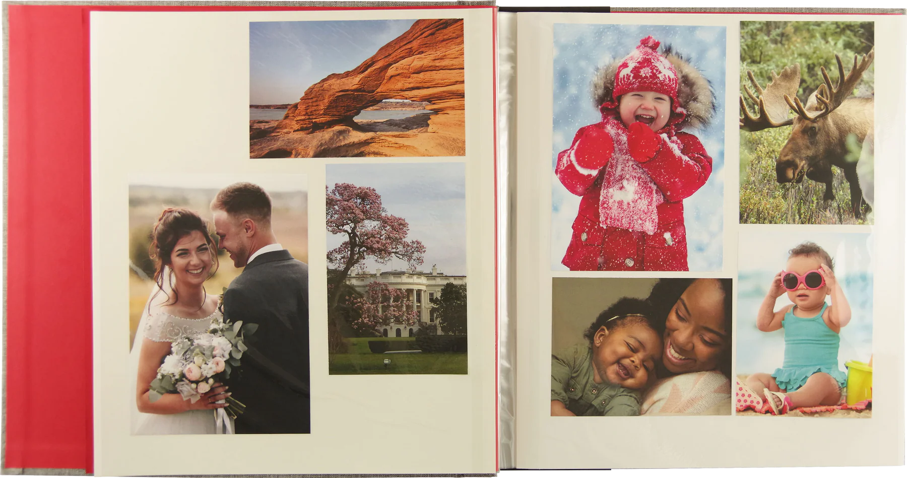 Photo Album Deluxe Holds 200 Photos Grey 12 1/8" x 13 1/4" by Homeportonline