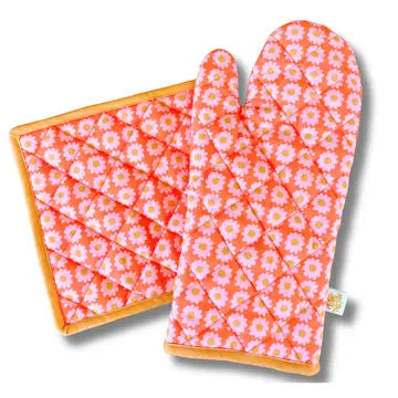 Oven Mitt + Pot Holder Set