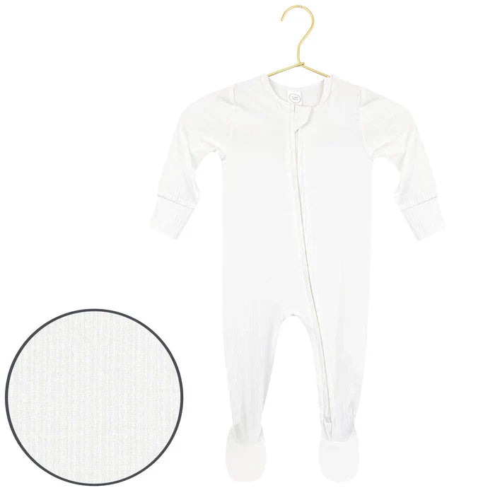 Lou Lou & Company - Wren Ribbed Zipper Footie