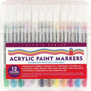 Art Center Markers Acrylic Paint 12 Colors by Homeportonline