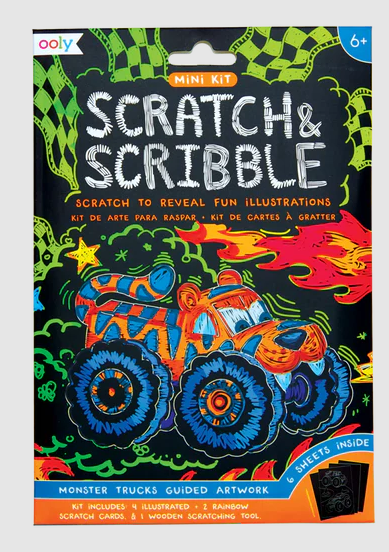 Scratch & Scribble Mini Art Kit Monster Truck by Homeportonline