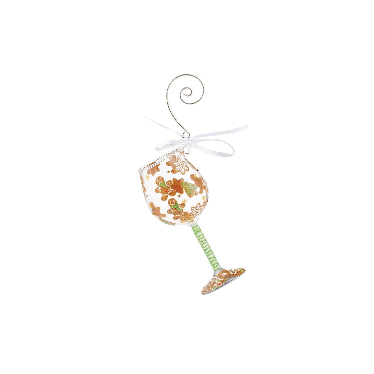 Gingerbread Dreams - Wine Glass Ornament