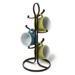 Kitchen Storage - Mug Holder Bronze 16"H by Homeportonline