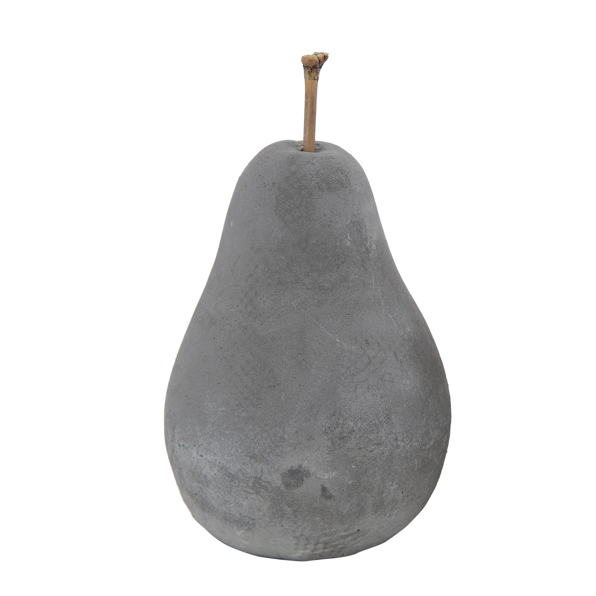Pear Cement 5"H by Homeportonline