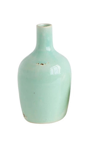 Vase Terracotta Green & Yellow Group Large Aqua by Homeportonline