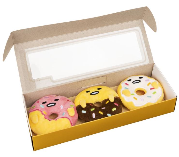Plush Sanrio Gudetama Donut Collector's Set of 3 by Homeportonline