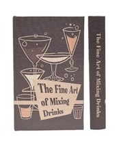 Book Storage Box "The Fine Art of Mixing Drinks" 8.25"x 5" by Homeportonline