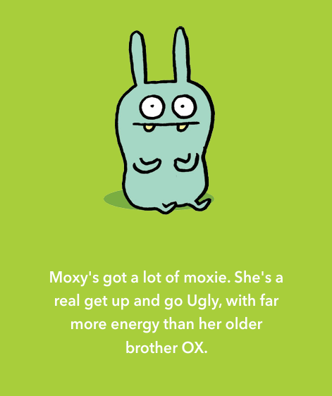 Uglydoll Plush Backpack Clip Moxy 4.5" by Homeportonline