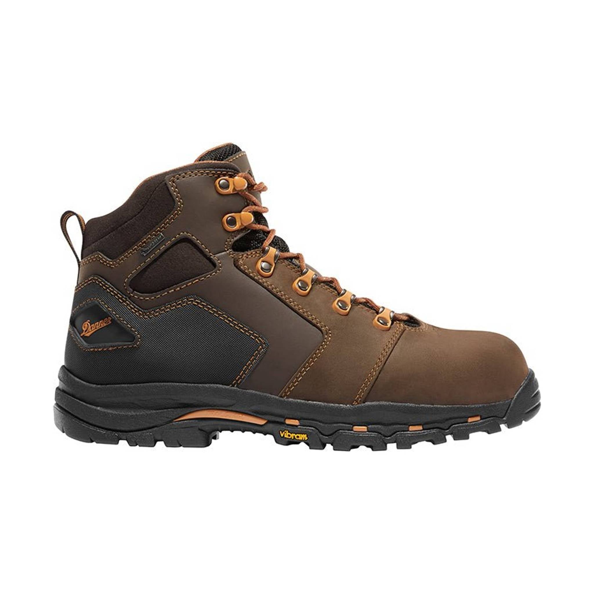 Danner Men's 4.5 Inch Vicious Non-Metallic Toe Work Boot - Brown/Orange by Lenny's Shoe & Apparel