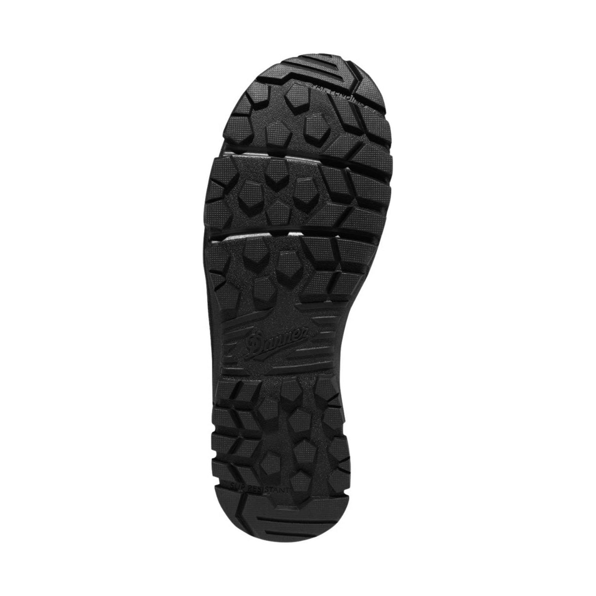Danner Men's 8 Inch Lookout Side-Zip Boot Plain Toe Work Boots - Black by Lenny's Shoe & Apparel