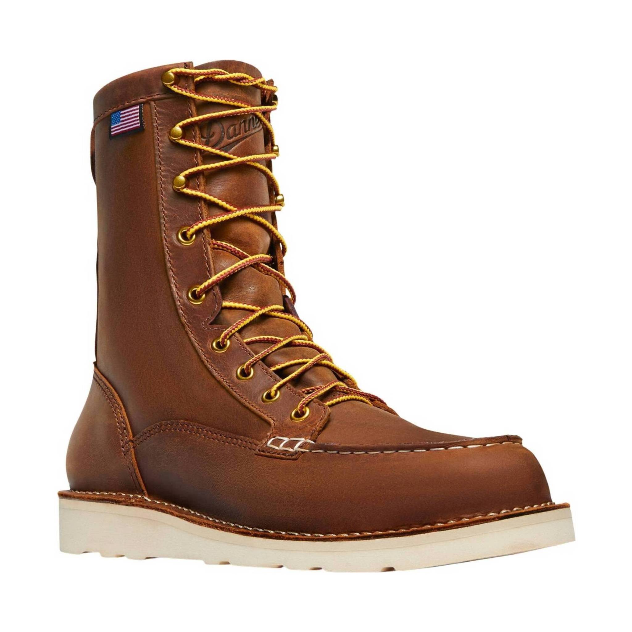 Danner Men's Bull Run 8 Inch Moc Soft Toe Work Boot - Tobacco by Lenny's Shoe & Apparel