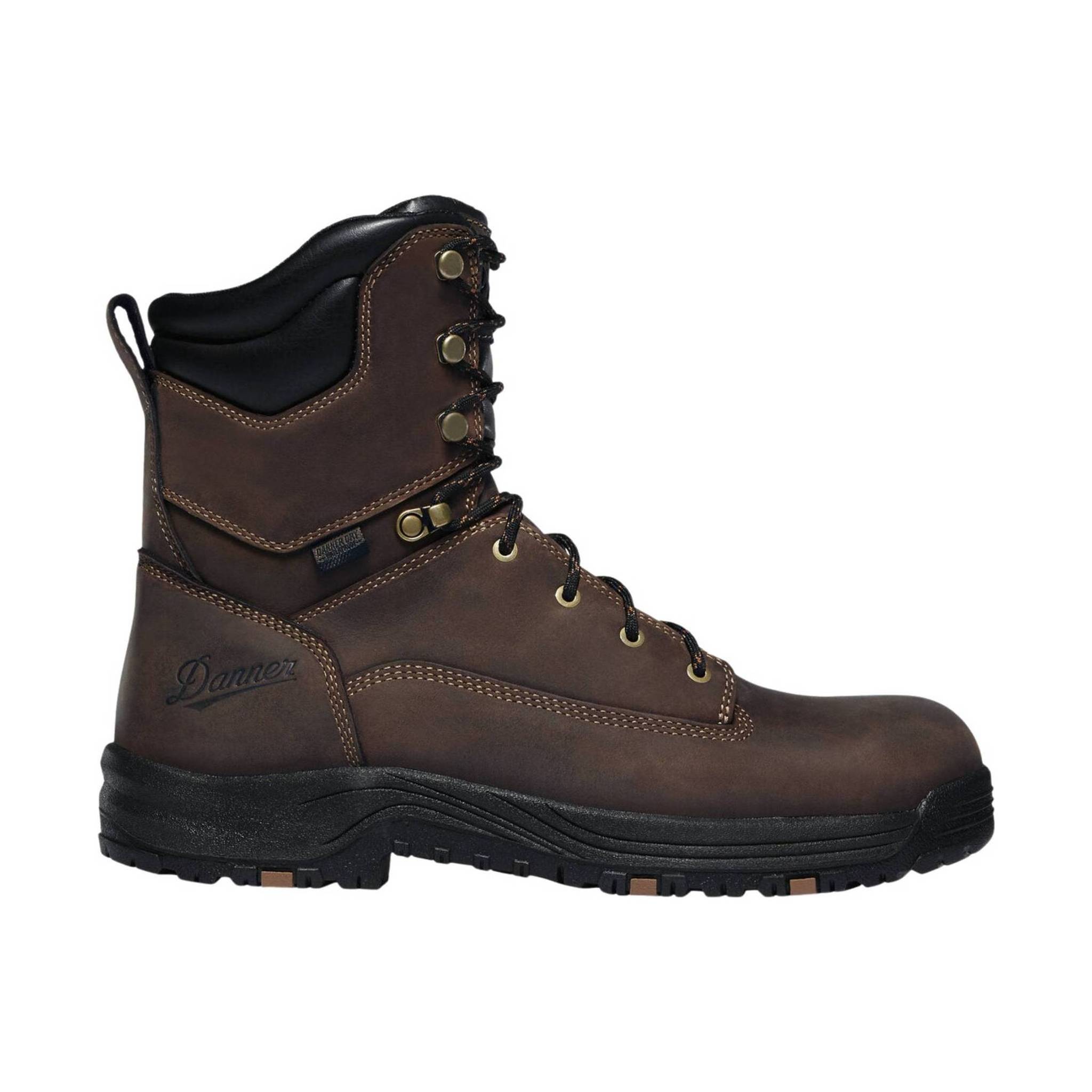Danner Men's Caliper 8 Inch Aluminum Toe Work Boot - Brown Leather by Lenny's Shoe & Apparel