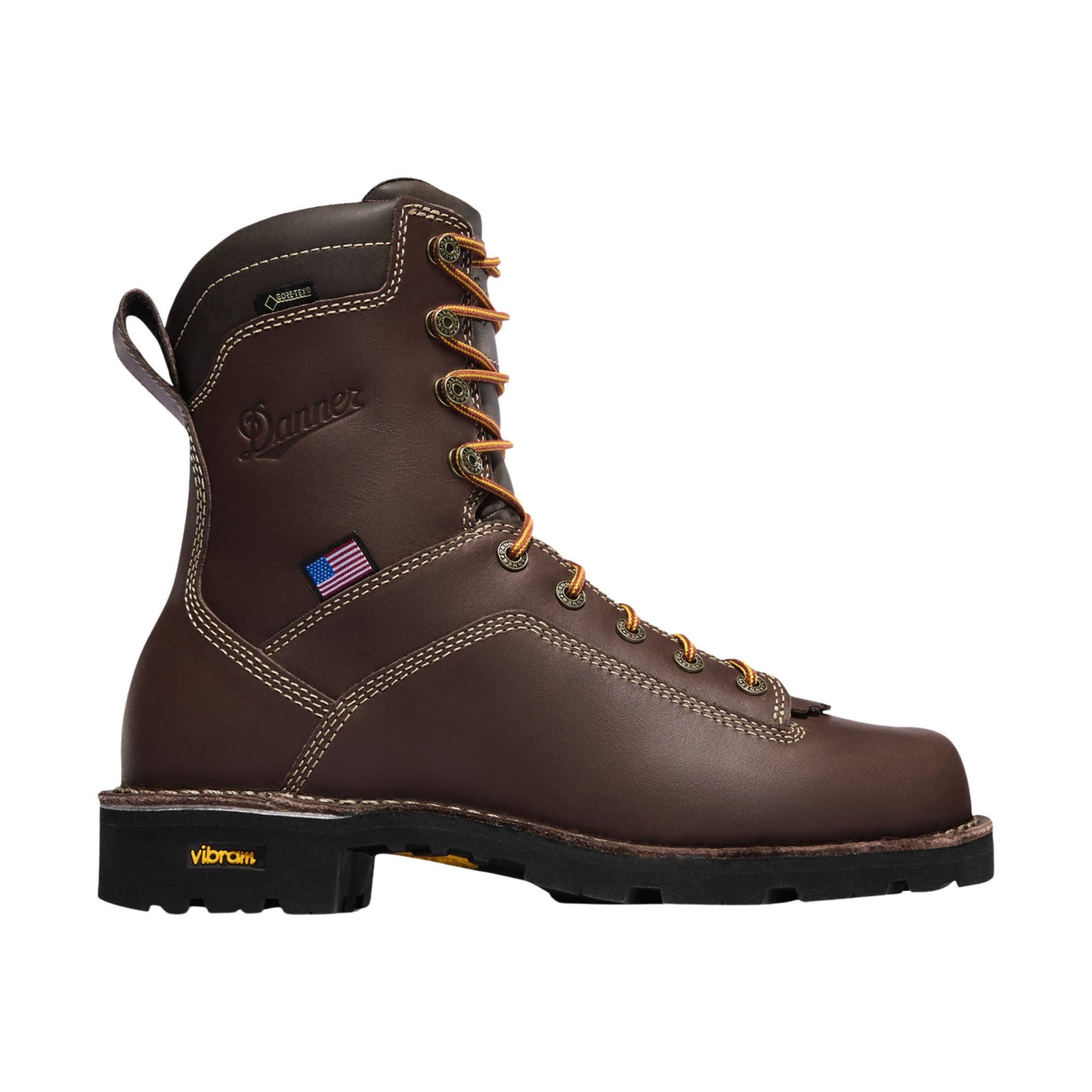 Danner Men's Quarry USA 8 Inch Alloy Toe Work Boot - Brown by Lenny's Shoe & Apparel