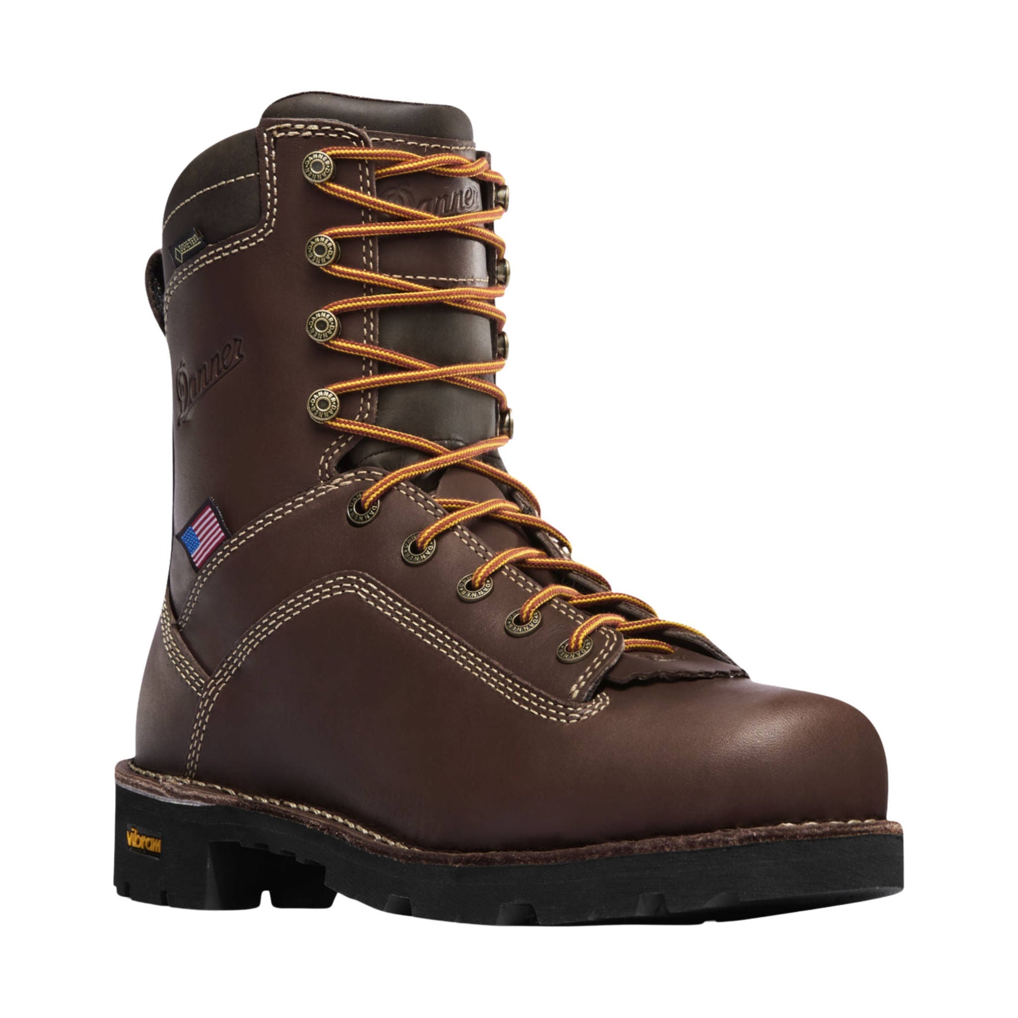 Danner Men's Quarry USA 8 Inch Alloy Toe Work Boot - Brown by Lenny's Shoe & Apparel