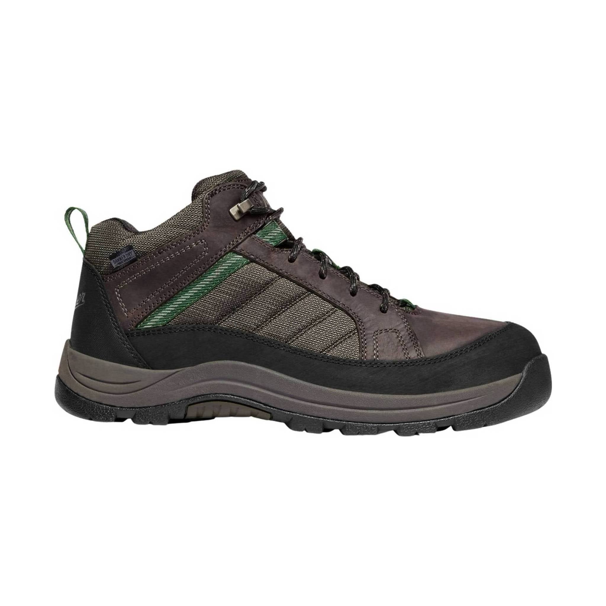 Danner Men's Riverside 4.5 Inch Steel Toe Work Shoe - Brown/Green by Lenny's Shoe & Apparel