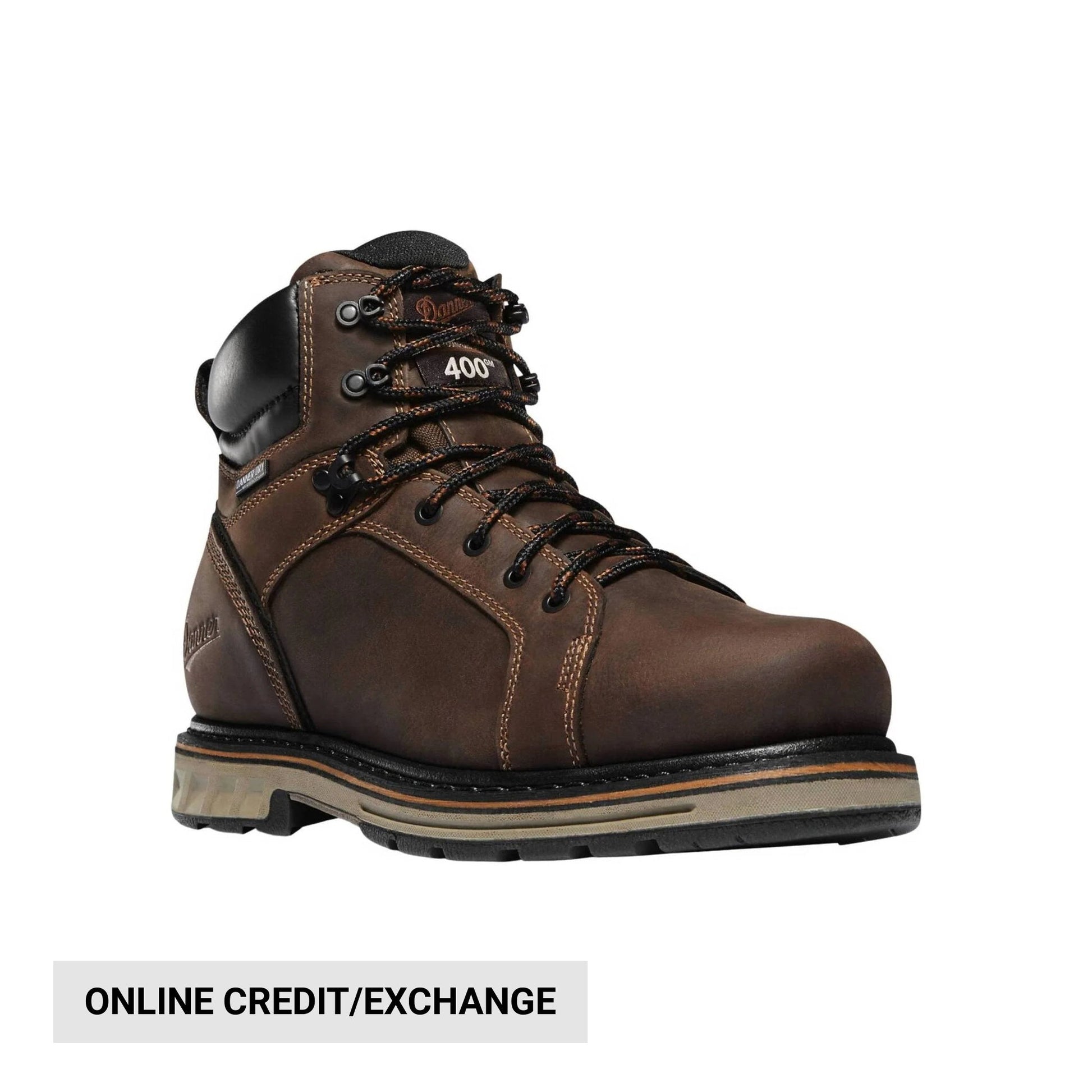Danner Men's Steel Yard 6 Inch 400G Steel Toe Work Boot - Brown by Lenny's Shoe & Apparel