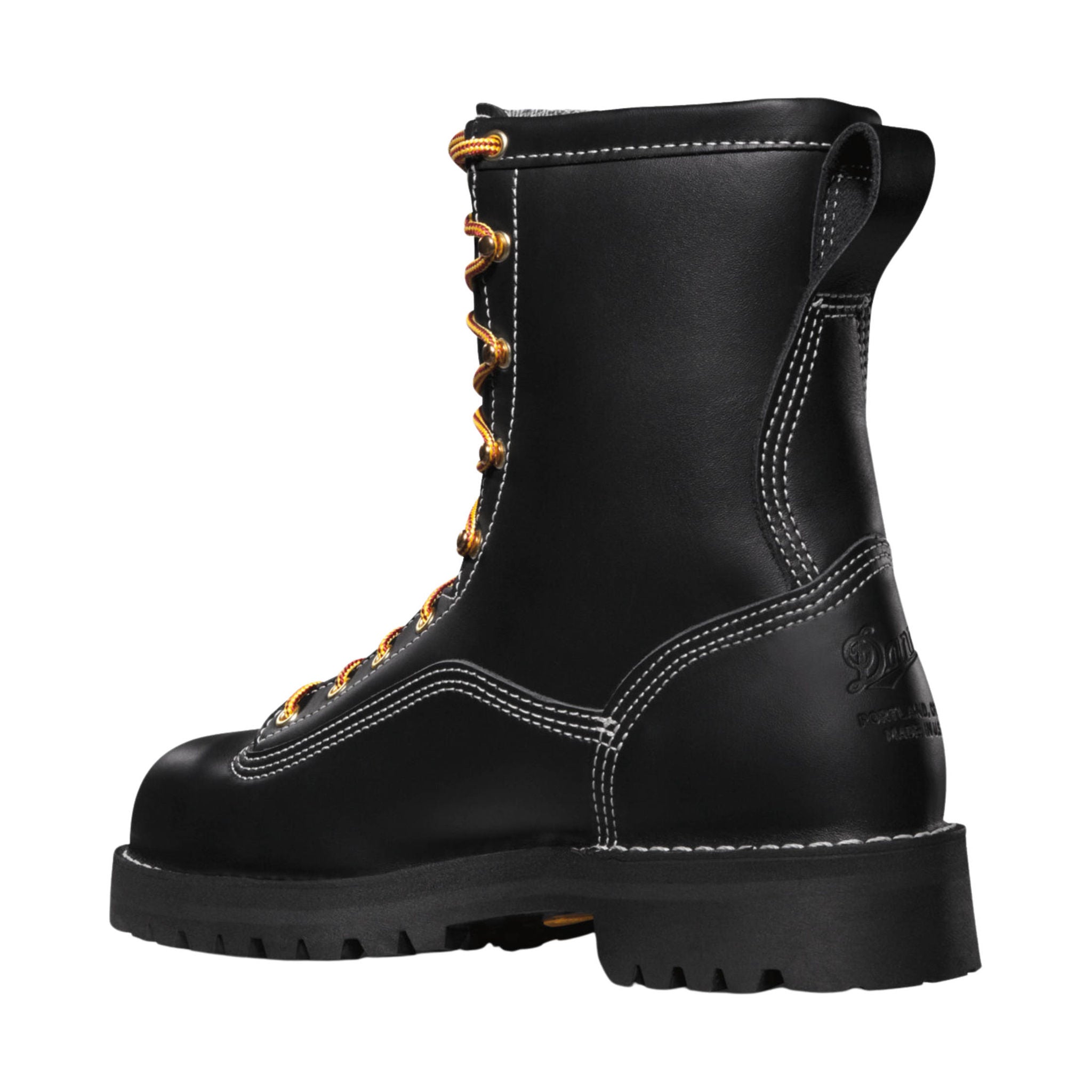 Danner Men's Super Rain Forest 8 Inch 200G Insulated Work Boot - Black by Lenny's Shoe & Apparel
