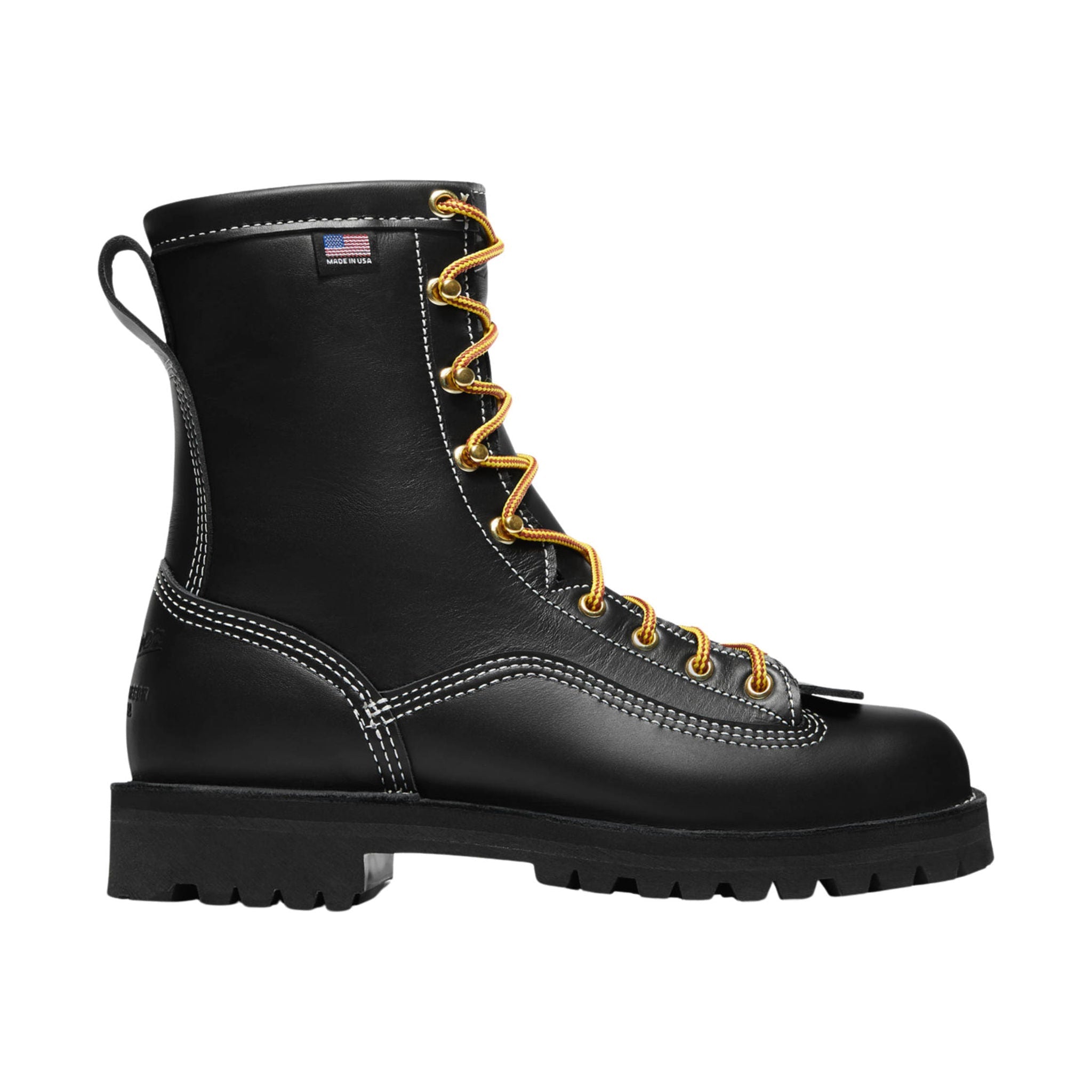 Danner Men's Super Rain Forest 8 Inch 200G Insulated Work Boot - Black by Lenny's Shoe & Apparel