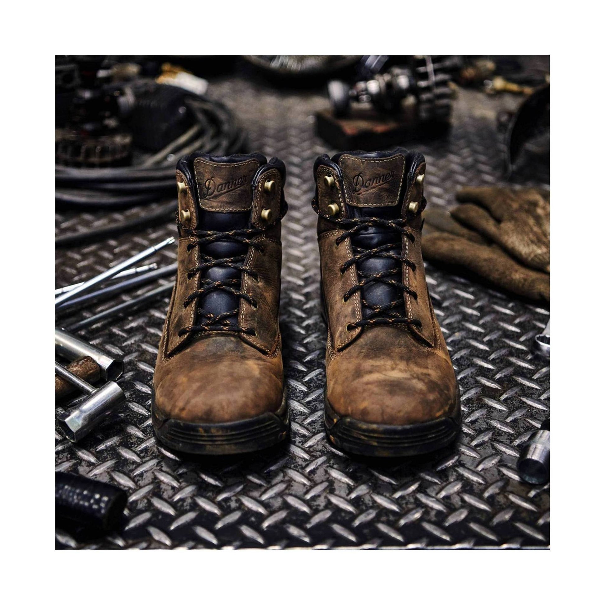 Danner Women's Caliper 5 Inch Aluminum Toe Work Boot - Brown Leather by Lenny's Shoe & Apparel