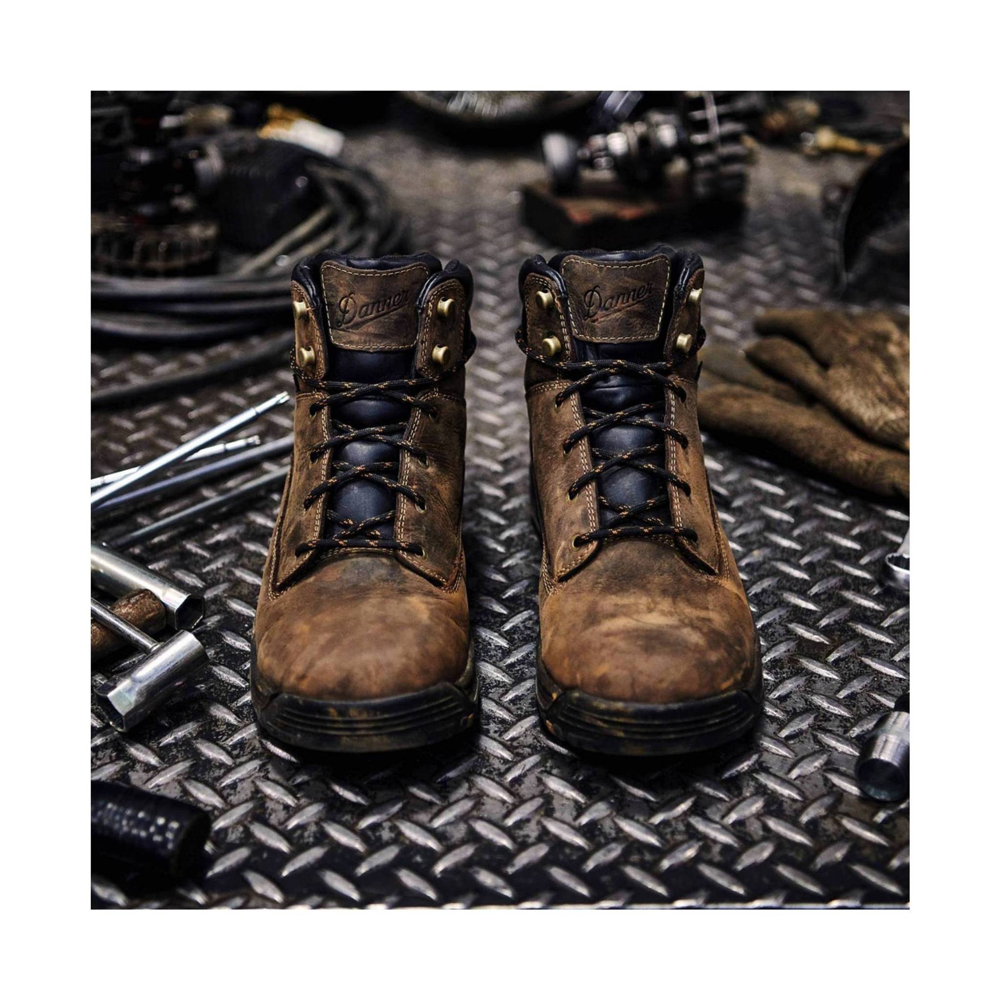 Danner Women's Caliper 5 Inch Aluminum Toe Work Boot - Brown Leather by Lenny's Shoe & Apparel