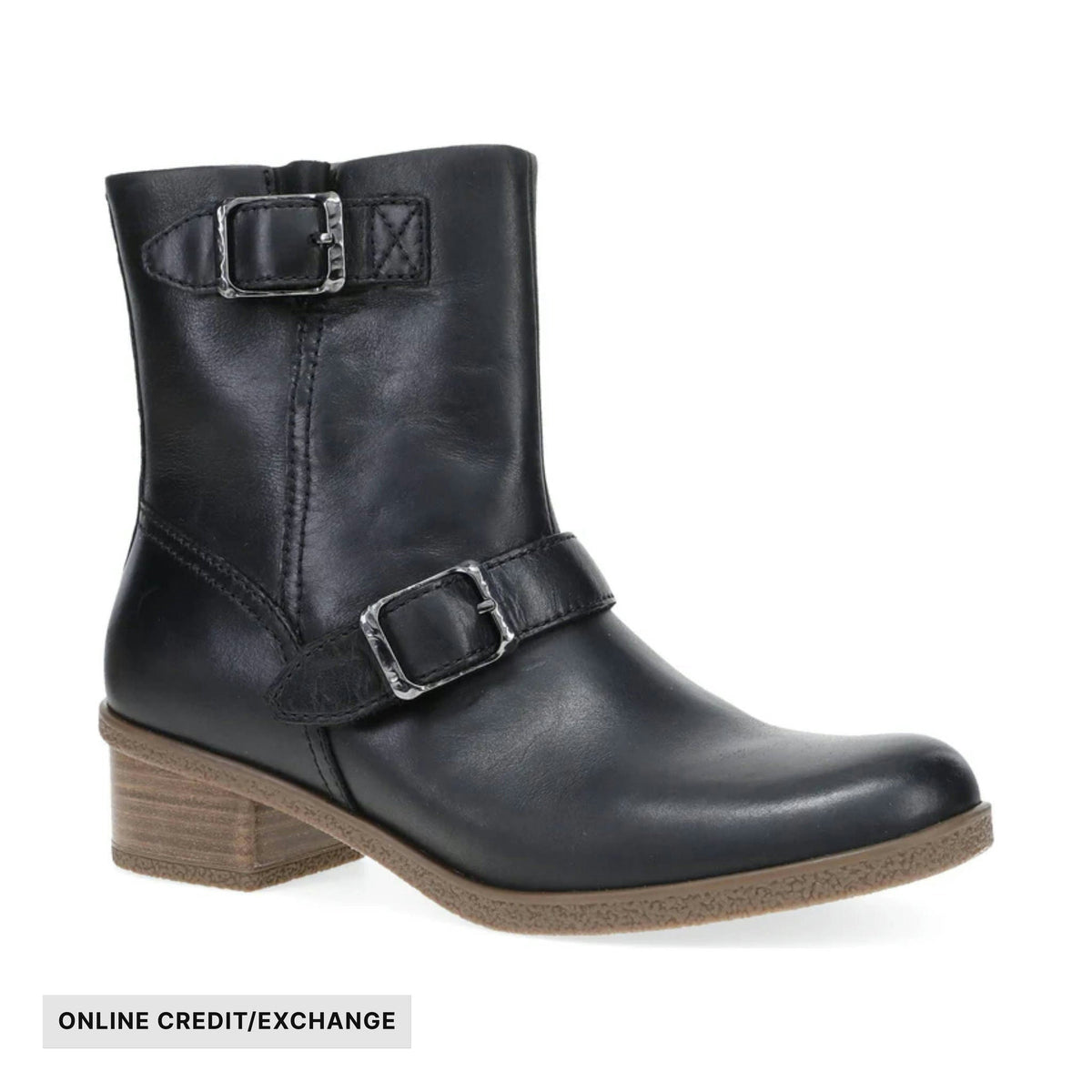 Dansko Women's Delphine Boots - Black Waterproof Burnished Boots
