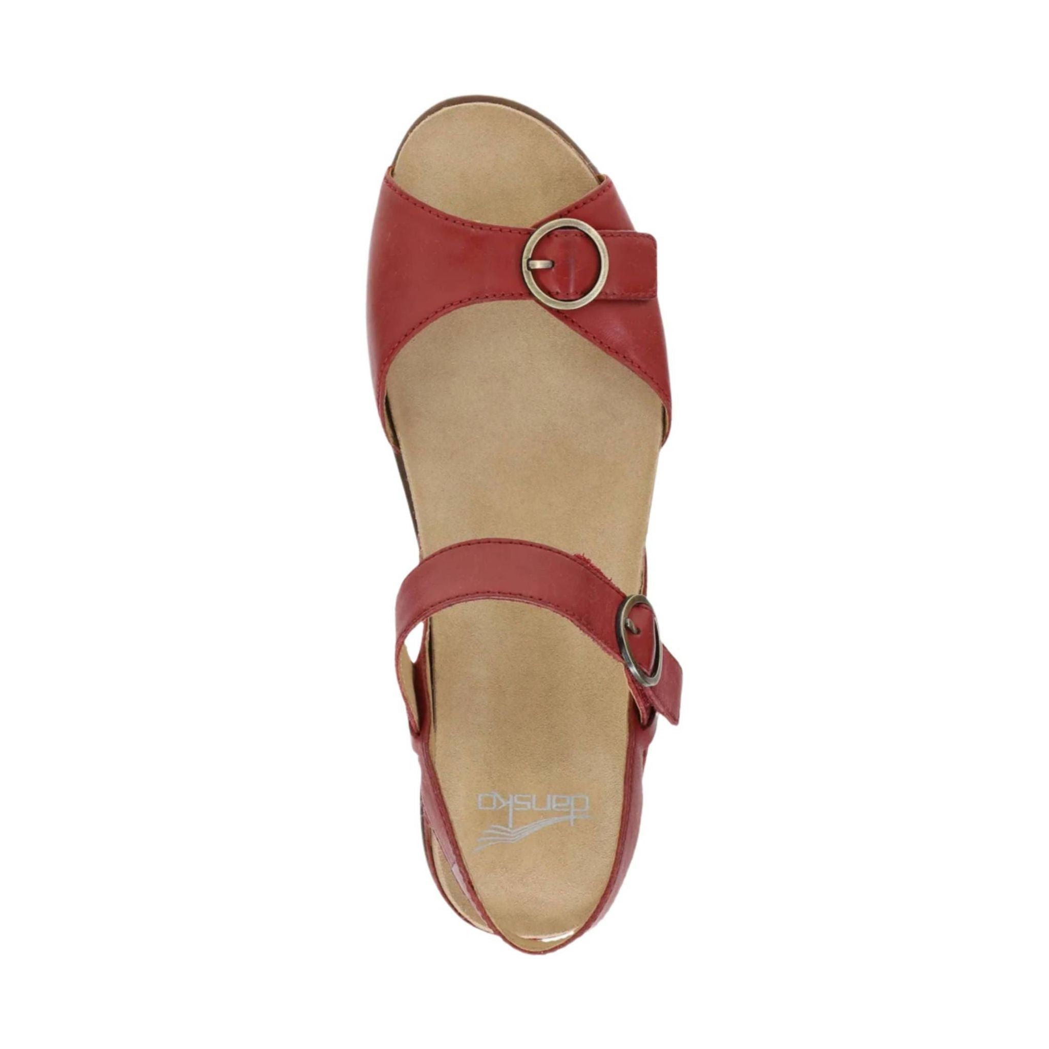 Dansko Women's Candace Sandals - Red by Lenny's Shoe & Apparel