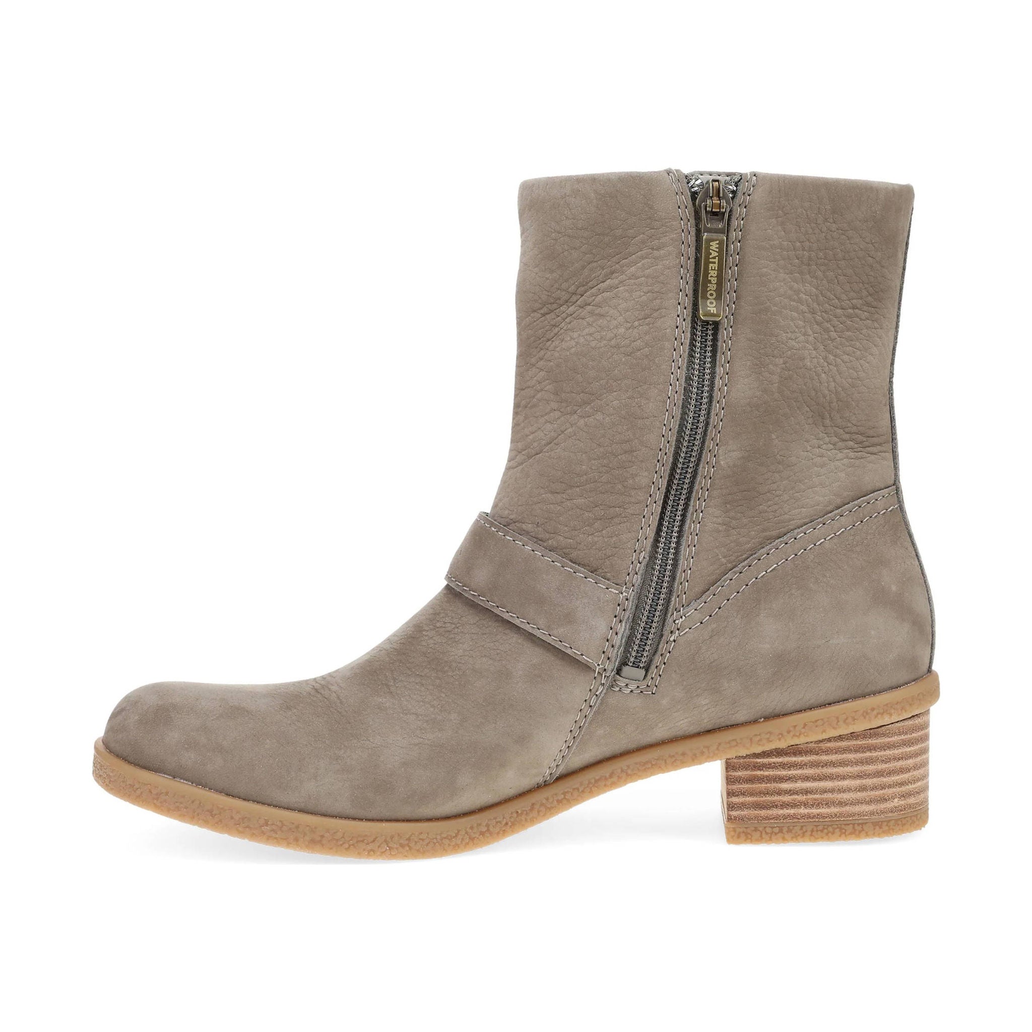Dansko Women's Delphine Boots - Stone Waterproof Nubuck by Lenny's Shoe & Apparel