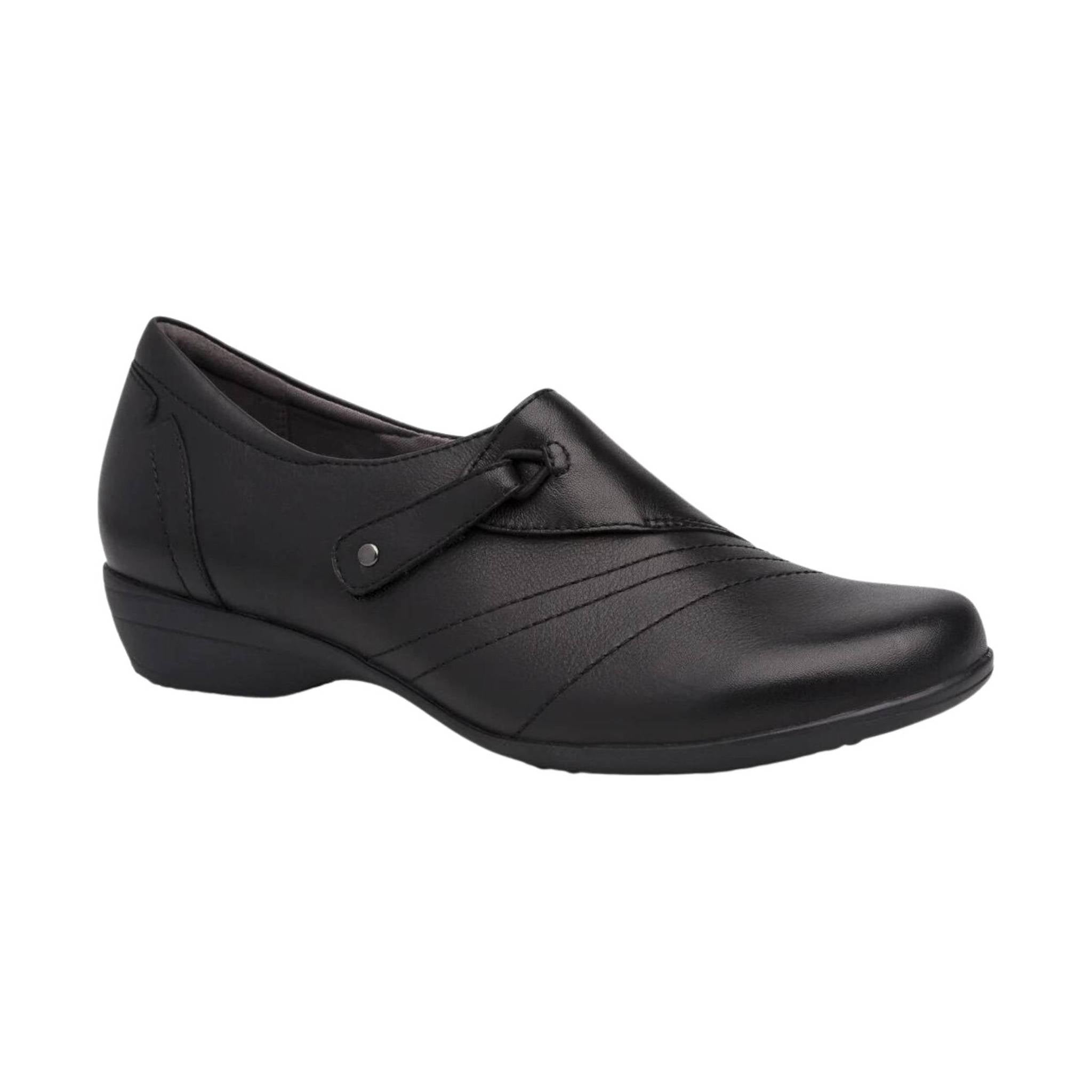 Dansko Women's Franny Wide Shoe - Black Milled Nappa by Lenny's Shoe & Apparel