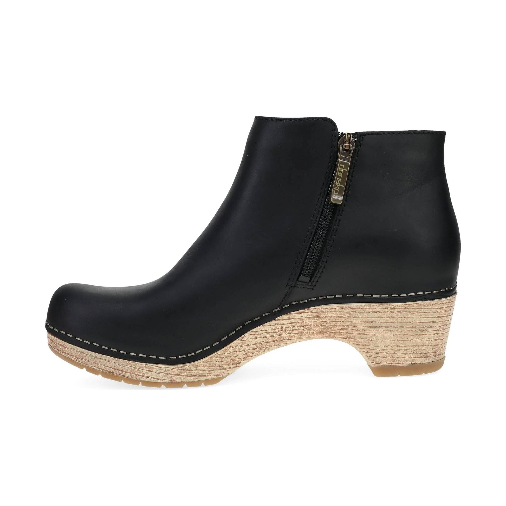 Dansko Women's Lizanne Boots - Black Oiled Pull Up by Lenny's Shoe & Apparel