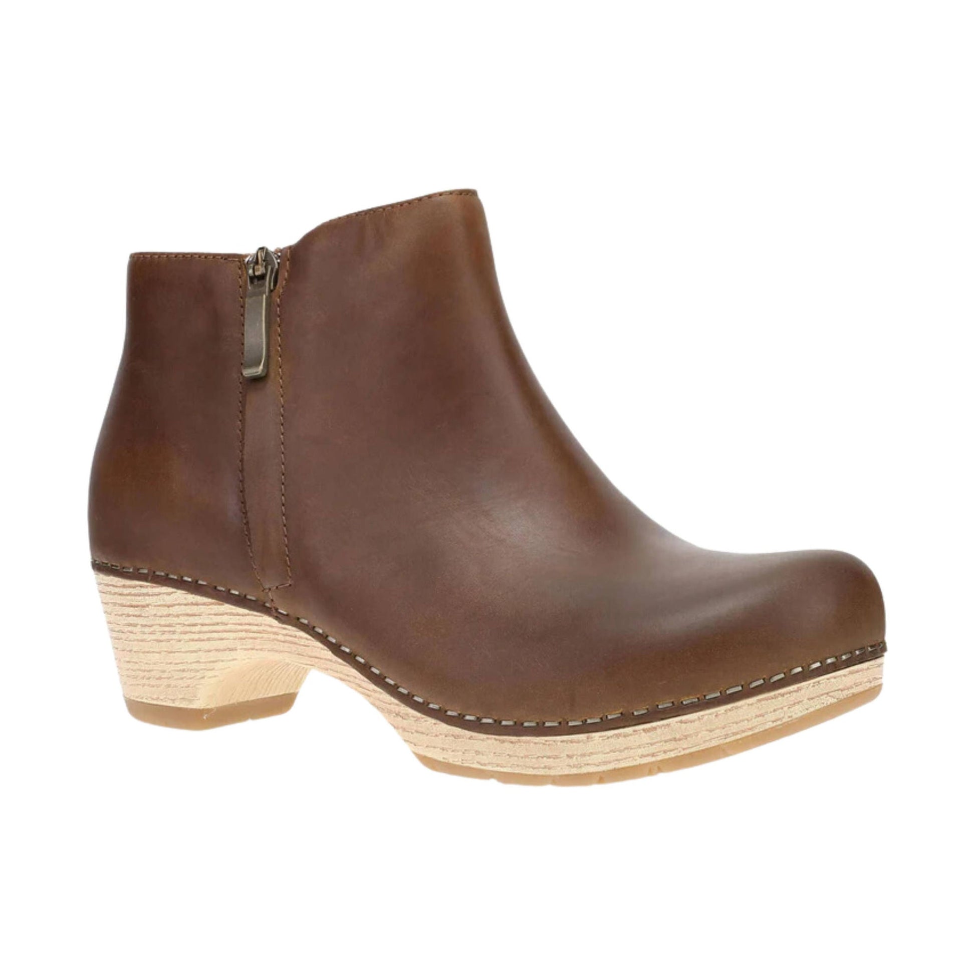 Dansko Women's Lizanne Boots - Tan Oiled Pull Up by Lenny's Shoe & Apparel