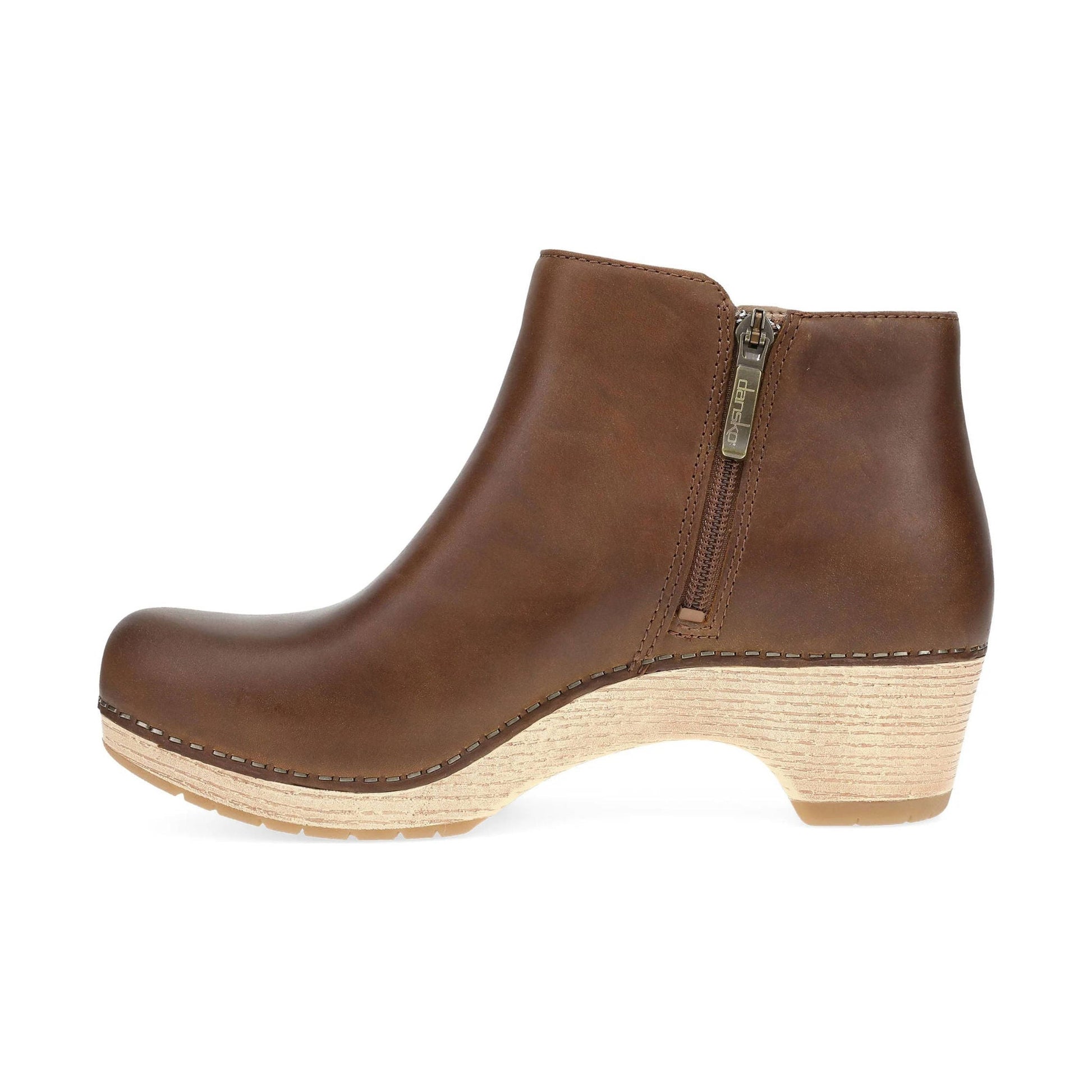 Dansko Women's Lizanne Boots - Tan Oiled Pull Up by Lenny's Shoe & Apparel