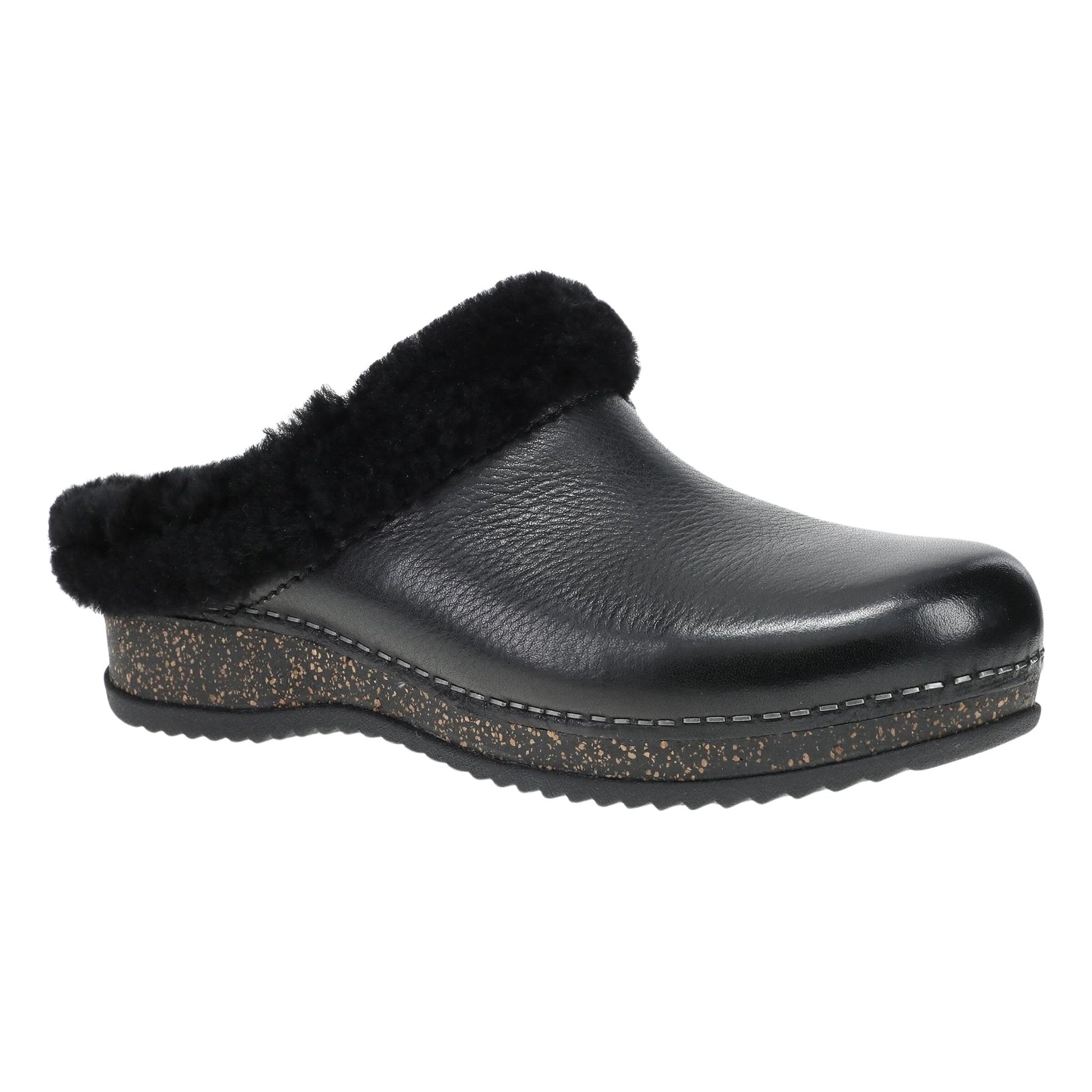 Dansko Women's Magda Clog - Black Waxy Milled Mule by Lenny's Shoe & Apparel